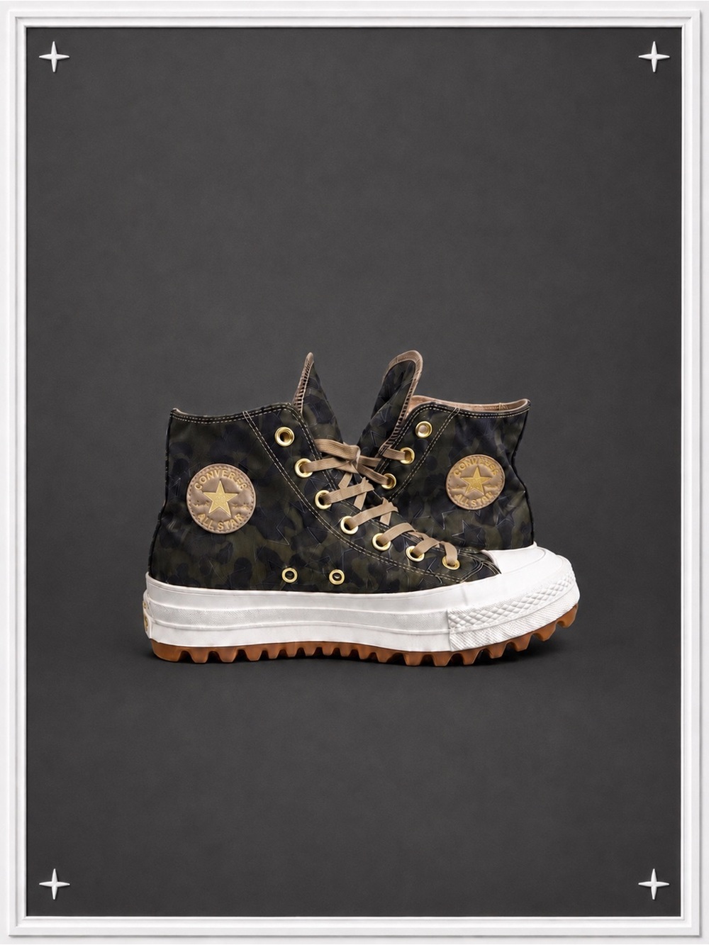 ⭐ Converse Camo Run Star Hike Platform Sneakers ✦ Women's 6 ⭐